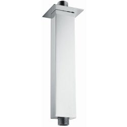 RAK 250mm Chrome Rectangular Brass Ceiling Arm