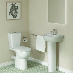 Ideal Standard Eurovit+ Comfort Height Close Coupled WC with Soft Close Seat