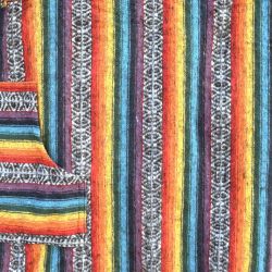 Children's Brushed Gheri Cotton Poncho - Rainbow