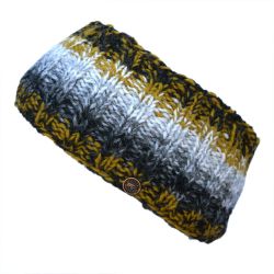 Pure Wool Fleece Lined - Natural Electric Headband - Mustard
