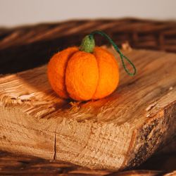 Pumpkin - Wool Felt - Hanging Decoration
