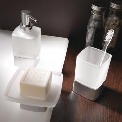Origins Living Lounge Soap Dish Freestanding - Chrome