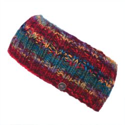 Pure Wool - Electric Stripe Headband - Red