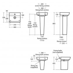 Ideal Standard Connect Air Cube 400mm Basin