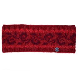 Pure Wool Fleece Lined - Alpine Headband - Red
