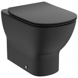 Ideal Standard Tesi Silk Black Back-to-Wall WC with Aquablade