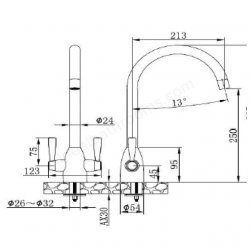 RAK Milan Lever Kitchen Sink Mixer Tap