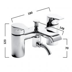 Tavistock Blaze Bath/Shower Mixer
