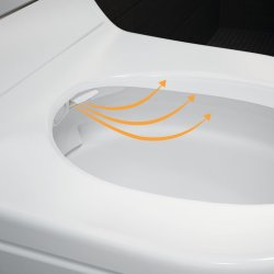 Geberit AquaClean Tuma Comfort WC Complete Solution with Wall Hung WC (Black Glass)