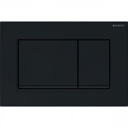 Geberit Sigma 30 Gloss Black/Matt Black/Gloss Black Dual Flush Plate