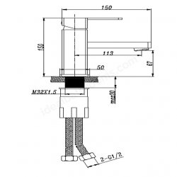 RAK Tonique Mono Basin Mixer Tap