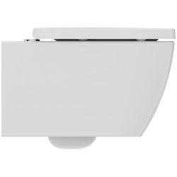 Ideal Standard i.life B Wall Hung Toilet + Concealed WC Cistern with Wall Hung Frame & Silk Black Flushplate