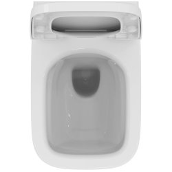 Ideal Standard i.life B Wall Hung Toilet + Concealed WC Cistern with Wall Hung Frame & Silk Black Flushplate