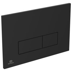 Ideal Standard i.life S Compact Wall Hung Toilet + Concealed WC Cistern with Wall Hung Frame & Silk Black Flushplate