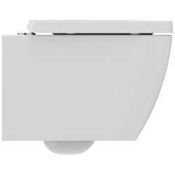 Ideal Standard i.life S Compact Wall Hung Toilet + Concealed WC Cistern with Wall Hung Frame & Silk Black Flushplate