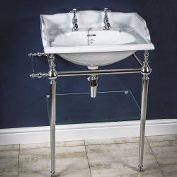 Silverdale Victorian 635mm Basin - Old English White