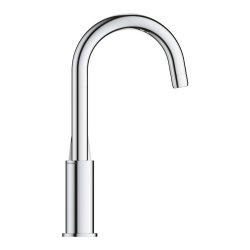 Grohe Bauedge L-Size Smooth Body Basin Tap with Pop Up Waste - Chrome