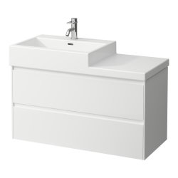 Laufen Lani Gloss White 1000mm 2 Drawer Vanity Unit