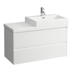 Laufen Lani Gloss White 1000mm 2 Drawer Vanity Unit