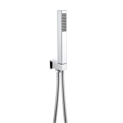 RAK Chrome Square Shower Handset With Hose And Bracket