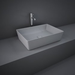 RAK-Feeling 50cm Rectangular Countertop Basin in Matt Grey