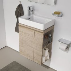 Laufen Pro S 470mm Cloakroom Vanity Unit with Open Right Hand Shelf - Bright Oak