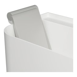 Laufen Alessi 1850mm Freestanding Solid Surface Bath with Overflow - White