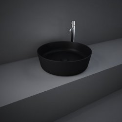 RAK-Feeling 42cm Round Countertop Basin in Matt Black