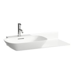 Laufen Ino White 900 x 450mm Basin with Right Hand Shelf - 1 Tap Hole
