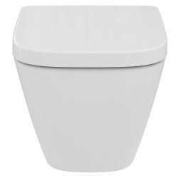 Ideal Standard i.life S Compact Wall Hung Toilet + Concealed WC Cistern with Wall Hung Frame & Chrome Flushplate