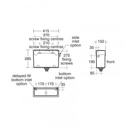 Ideal Standard Connect Air Back to Wall Toilet