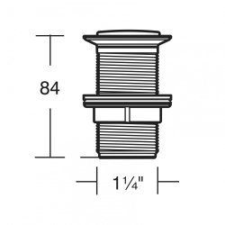 Ideal Standard Slotted Click Plug Basin Waste