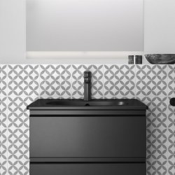 Ideal Standard Tesi Silk Black 60cm 2 Drawer Vanity Unit