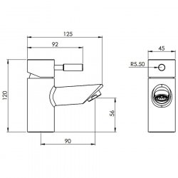 Tavistock Kinetic Mini Basin Mixer