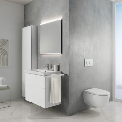 Geberit Sigma 21 White Glass Dual Flush Plate