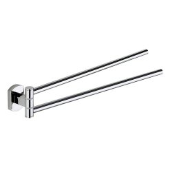 Origins Living Edera Plus Double Swing Towel Rail - Chrome