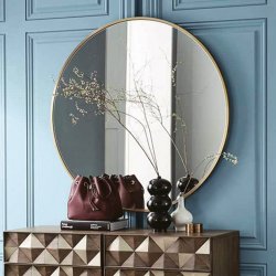 Origins Living 600mm Docklands Mirror - Brushed Brass
