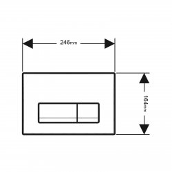 Geberit Duofix Delta/Selnova Back-to-Wall WC Pack