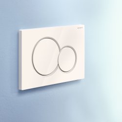 Geberit Sigma 01 White Alpine Dual Flush Plate