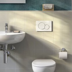 Geberit Sigma 01 White Alpine Dual Flush Plate