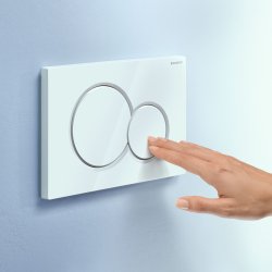 Geberit Sigma 01 White Alpine Dual Flush Plate