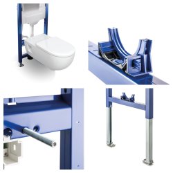 Geberit Duofix 112cm Wall Hung WC Frame with Sigma 12cm Cistern