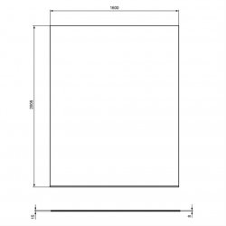 Ideal Standard i.life Dual Access 1600mm Wetroom Panel