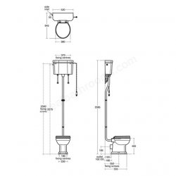 Ideal Standard Waverley High Level Toilet