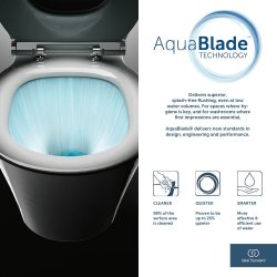Ideal Standard Tesi Close Coupled Back to Wall WC with Aquablade