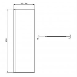 Ideal Standard i.life 700mm Wetroom Panel