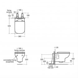 Ideal Standard i.life A Wall Hung WC