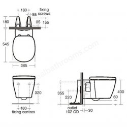 Ideal Standard Concept Wall Mounted WC