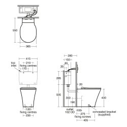 Ideal Standard Connect Air Back to Wall Toilet