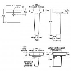 Ideal Standard Connect Air Cube 50cm Basin